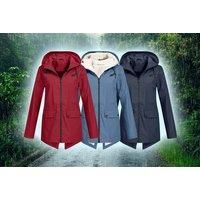 Women'S Waterproof Lightweight Rain Jacket - 6 Sizes & 7 Colours - White