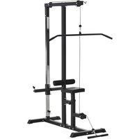 Exercise Pulley Machine Power Tower With Adjustable Cable Positions