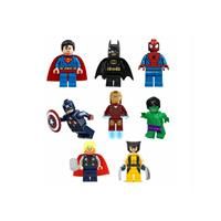 8Pcs Marvel Avengers Super Hero Comic Mini Figures Dc Minifigure Gift Fits