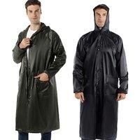 Waterproof And Reusable Raincoat Poncho For Men - 2 Colours