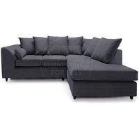 Casper Chenille 3 to 4 Seater L Shaped Corner Sofa Right Hand Facing