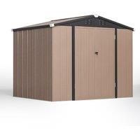 Livingandhome 6 x 8ft Garden Metal Shed w/ Foundation