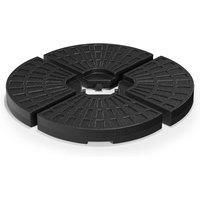 Livingandhome HDPE Parasol Base Filled 52kg Water/66kg Sand