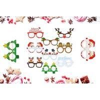 9-Piece Set Of Christmas Themed Glasses