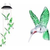 Solar Hummingbird Wind Chime