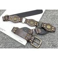 Women'S Western Cowboy Style Buckle Belt In 4 Sizes & 2 Colours!