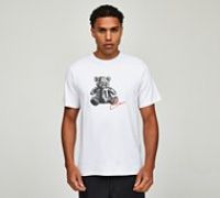 Closure London Chrome Teddy T-Shirt - White - Size XS