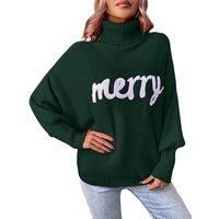 Merry Embroidered Christmas Jumper - 4 Sizes, 3 Colours