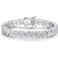 18K White Gold-Plated Bracelet