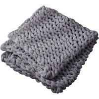 Chunky Knit Throw Blanket 60x60cm