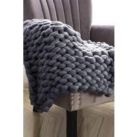 Chunky Knit Throw Blanket 60x60cm