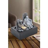 Tabletop Happy Sitting Buddha Fountain with LED Light