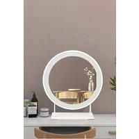 Round Cosmetic Mirror with Led Lights Dimmable Vanity Mirror