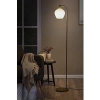 Luxurious Floor Lamp with Frosted Glass Lampshade