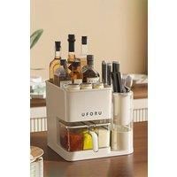 3-in-1 Kitchen Seasoning Box Spice Rack Knife Block