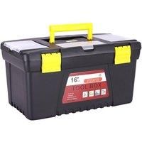 Plastic Tool Storage Box Organizer Lockable Case Removable Tray