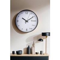 12-Inch Silent Wall Clock with Arabic English Numerals