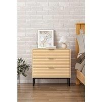 Small Rustic Wood Cabinet with Three Drawers