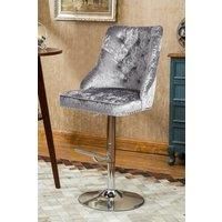 Gas Lift Upholstered Swivel Bar Stool