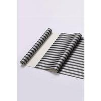 Classic Black and Grey Stripes Prepasted PVC Wallpaper