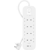 Belkin SURGE PROTECTION WITH USB C 8 OUTLET :: SRB003AF2M  (Enterprise Computing