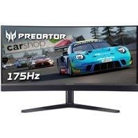 ACER Predator X34Vbmiiphuzx Wide Quad HD 34" Curved OLED Gaming Monitor - Black, Black