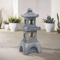 Gardensanctuary Pagoda Solar Garden Fountain