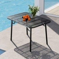 Gardensanctuary Rust-resistant Black Outdoor Garden Metal Table