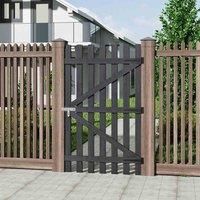 GardenSanctuary Garden Sanctuary 150 H Garden Wood Grey Fence Gate With Latch