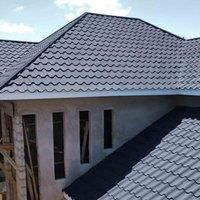 GardenSanctuary Garden Sanctuary 5Pcs Golan Tile Grey Stone Coated Metal Roofing Shingles