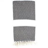 Destan Hammam Towel, Black