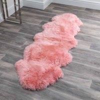 Native Natural Double Blush Pink Sheepskin Rug