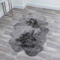 Native Natural Quad Grey Sheepskin Rug