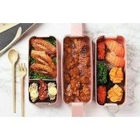 Three Layer Bento Box - Green, Pink Or Beige!