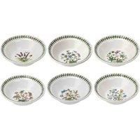 Portmeirion Botanic Garden Oatmeal Bowl, Various- set of 6 , Dia.15cm(see Disc)