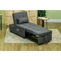 4-In-1 Convertible Chair Bed With Padded Seat And Pillow