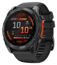 GARMIN fenix 8 AMOLED Smart Watch - Slate Grey & Black, 51 mm, Black,Silver/Grey