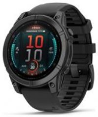 Garmin f£nix E, 47mm Multisport GPS Smartwatch, Extensive Health and Training Features, Adventure Watch with up to 16 days battery life, Slate Grey and Black