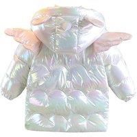 Kids Unicorn Angel Wings Padded Coat - 2 Colours & 5 Sizes! - Pink