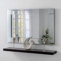 Yearn Mirrors Yearn Triple Bevelled Edge Square Corner Wall Mirror 120 X 80Cms