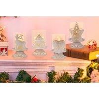 Christmas Decoration Metal Table Centerpiece Holder In 4 Designs