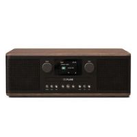 Pure Classic C-D6 Music System (CD Player, DAB+/FM, Bluetooth, AUX, USB, Alarm Sleep Timer) Coffee Black/Walnut