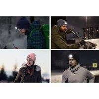 Led Headlight Knit Hat - 8 Colours - Orange