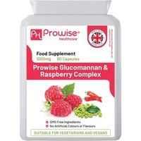 Glucomannan and Raspberry Complex Advance Formulation 1000mg - 60 Capsules | UK Manufactured | GMP Standards by Prowise Healthcare