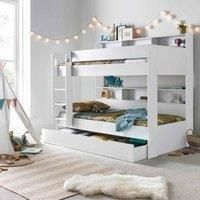 Bedmaster Oliver White Storage Bunk Bed With Drawer