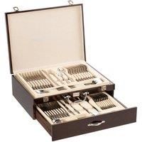 Belleek Living Occasions 72 Piece Cutlery Set Black Wooden Canteen