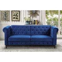 Chesterfield Velvet Ottoman Bed - Size & Mattress Options