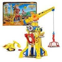 Rubble and Crew, Bark Yard Crane Tower Playset with Rubble Action Figure, Toy Bulldozer and Kinetic Build-It Play Sand, Kids’ Toys for Boys and Girls 3+