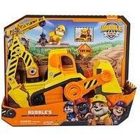 Rubble and Crew, Bark Yard Deluxe Bulldozer Construction Truck Toy with Lights, Sounds and Rubble Action Figure, Kids’ Toys for Boys and Girls Aged 3+