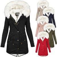 Women'S Mid Length Winter Trench Coat - 6 Colours & 8 Sizes!